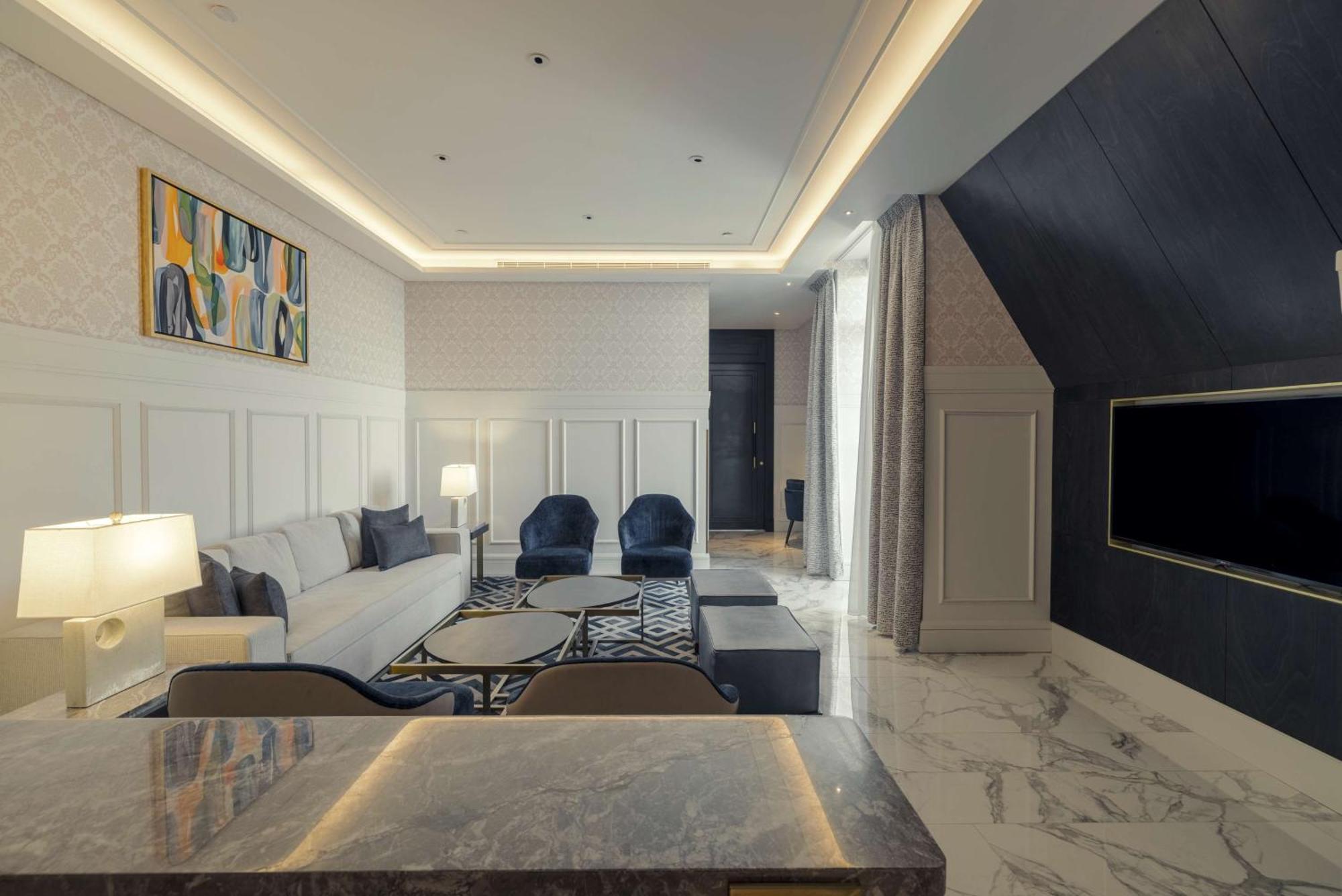 Mansard Riyadh, A Radisson Collection Hotel Luaran gambar A 3D rendering of a living room